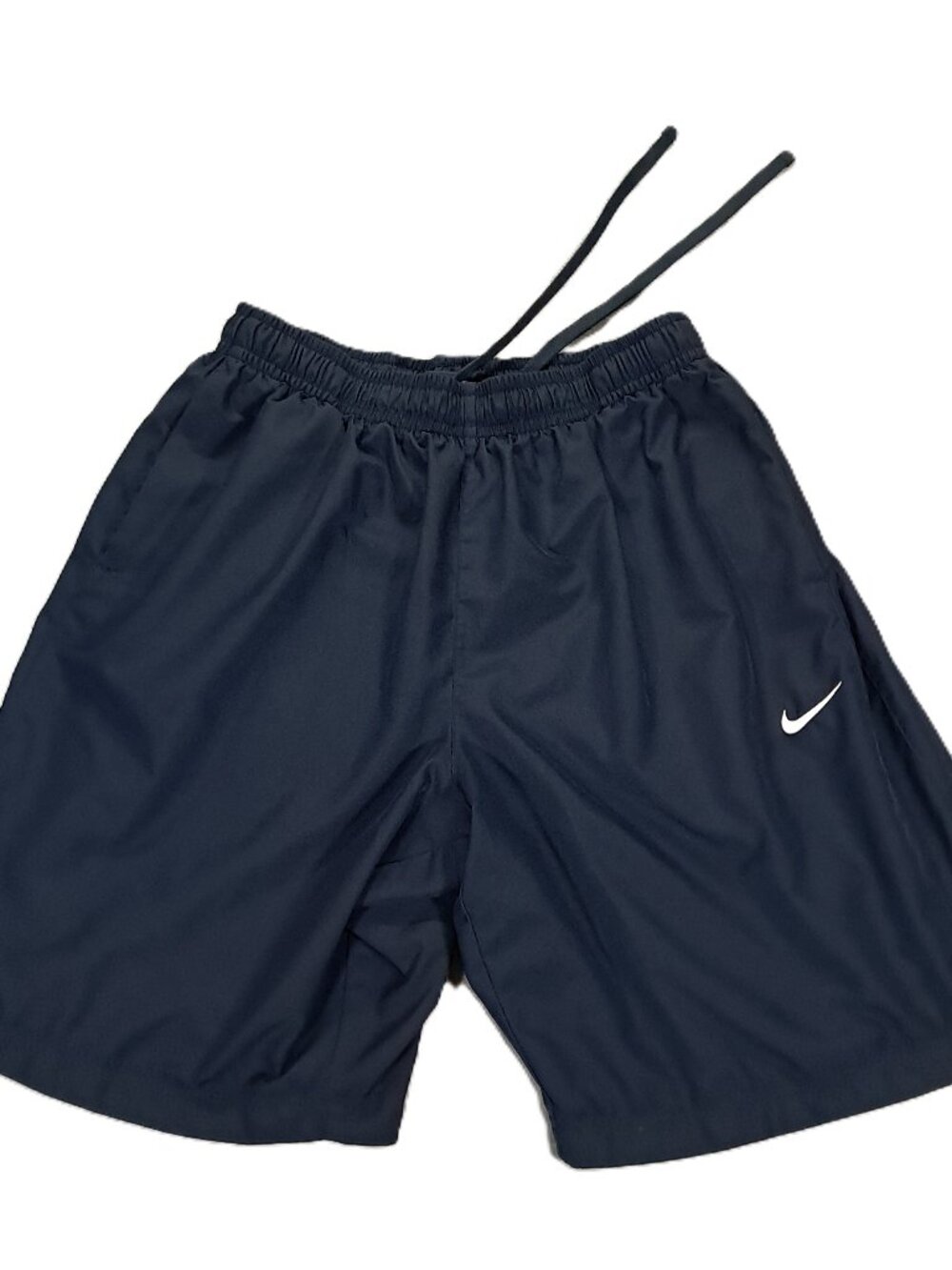 Nike Hybrid Shorts Men XXL 2XL Navy Blue White Swoosh Mesh Lined 644851-475
